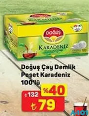 DOĞUŞ DEMLİK POŞET ÇAY KARADENİZ 100'LÜ